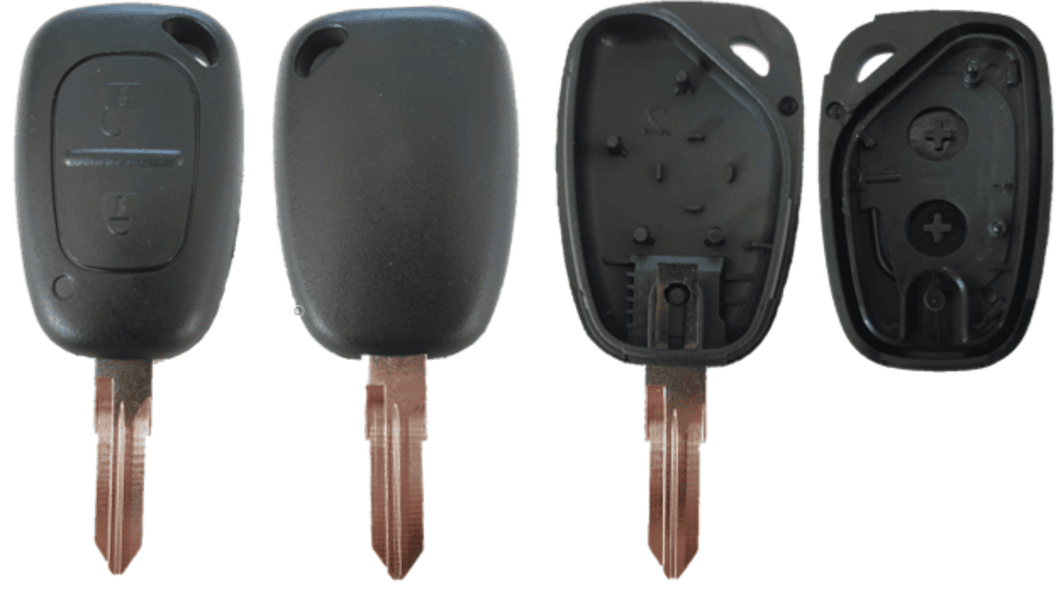 REN-S04B, 2 knops, Renault style, lege behuizing