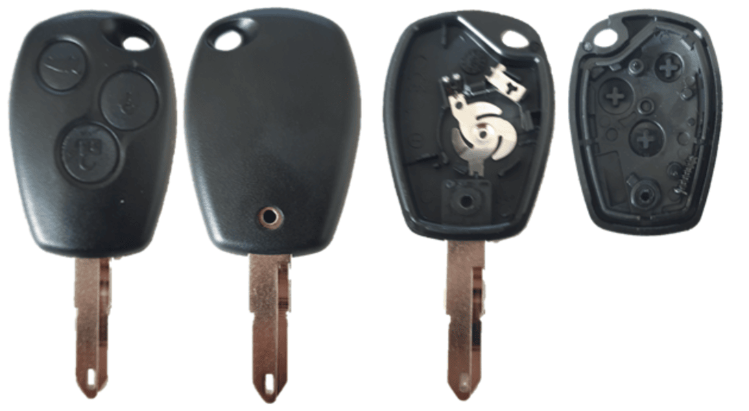 REN-S06C, 3 knops, Renault style, lege behuizing