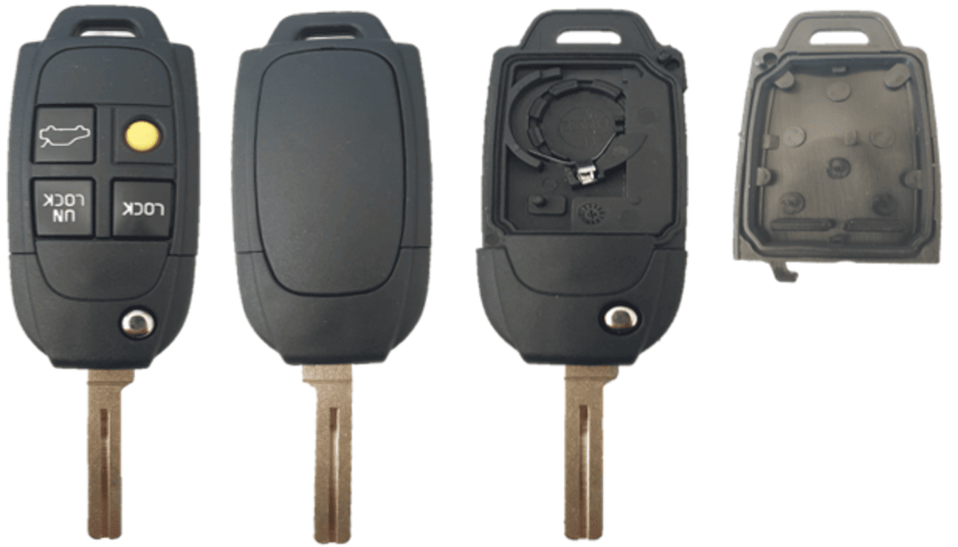 VOL-S04D, 4 knops, Volvo style, lege behuizing