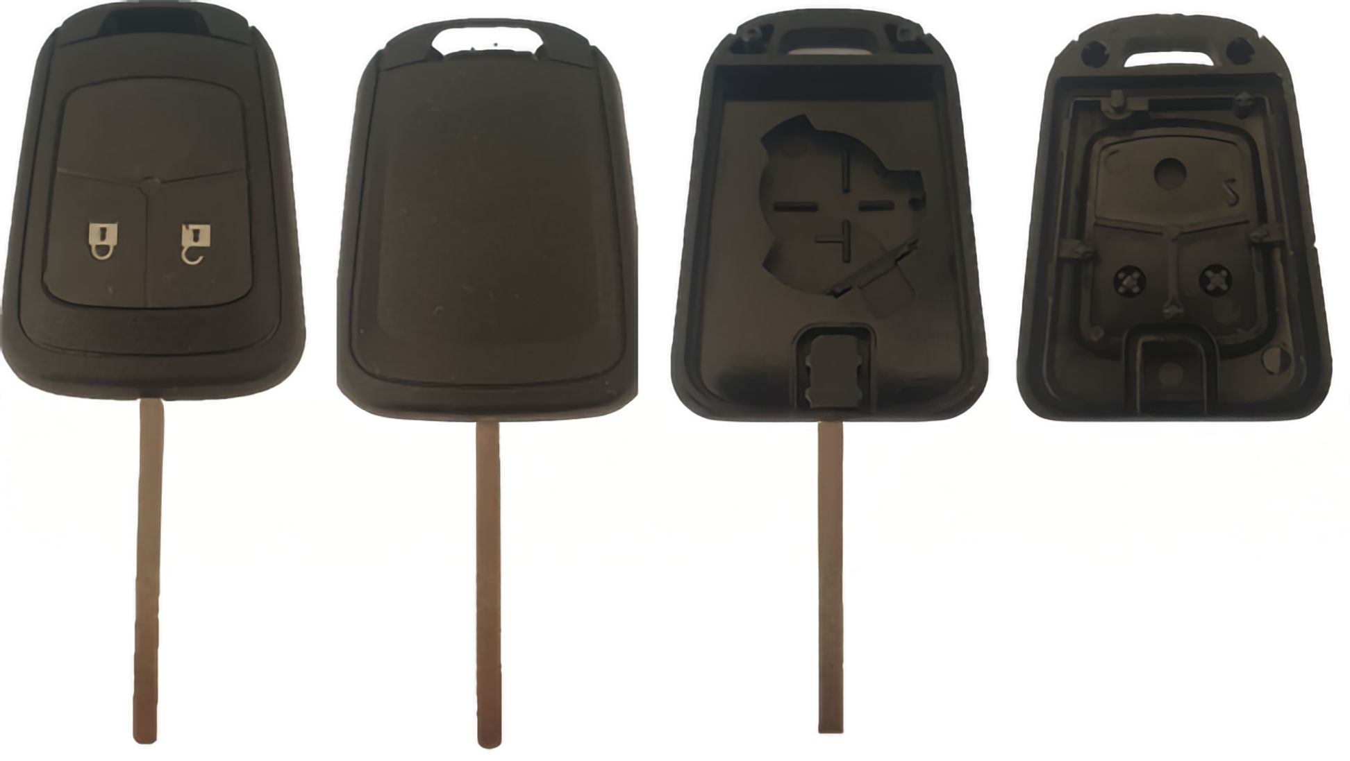 OPE-S46B, 2 knops, Opel style, lege behuizing