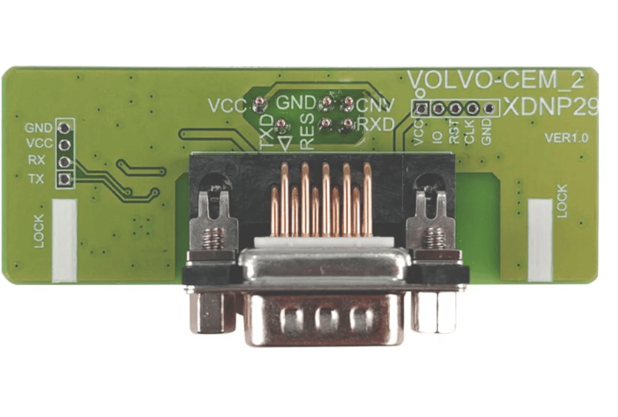 XDNP29GL, Volvo CEM-2 Solder-free adapter