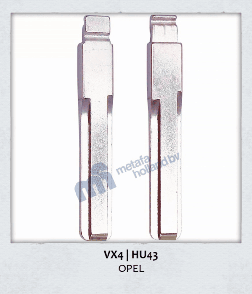 KD-HU43, (VX4) Sleutelbaard voor Opel