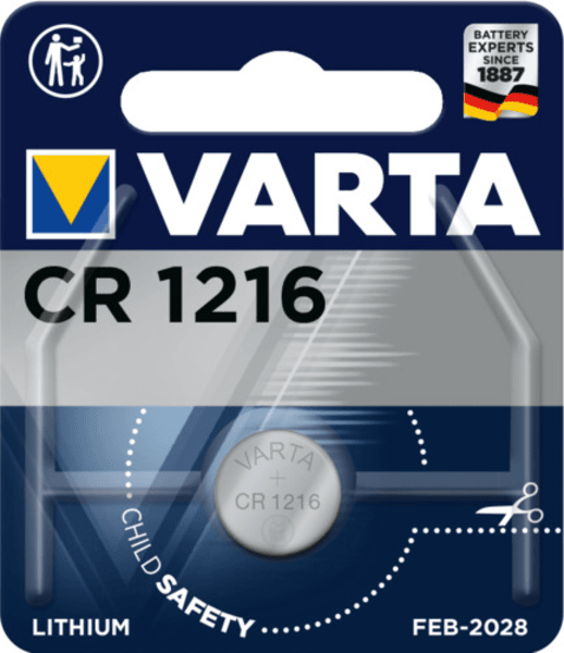 CR1216, Varta batterij lithium 3 volt