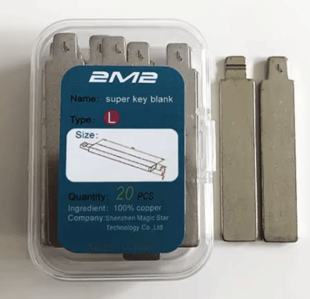Blanco sleutelbaard L, Tank 2M2, 20 stuks