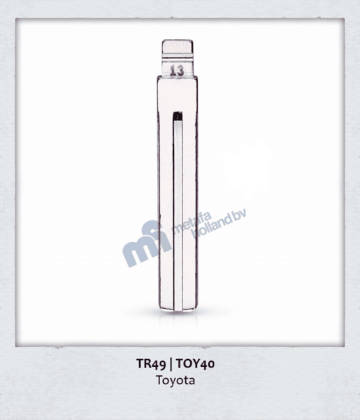 KD-TOY40, (TR49) Sleutelbaard voor Toyota