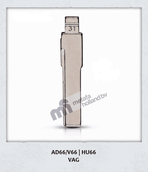 KD-HU66, (AD66) Sleutelbaard voor VAG