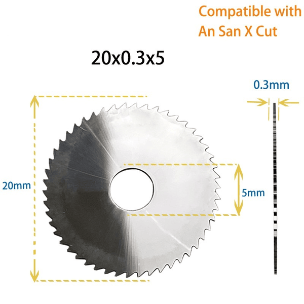 X-Cut Frees supercut, Ø20x0.3mm, asgat Ø5mm Mollock