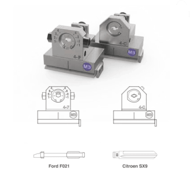 XCMN03GL Klem M3 voor Tibbe sleutels
