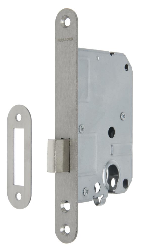 Mollock ML3158 cilinder kastslot met afgeronde rvs voorplaat, incl. sluitplaat