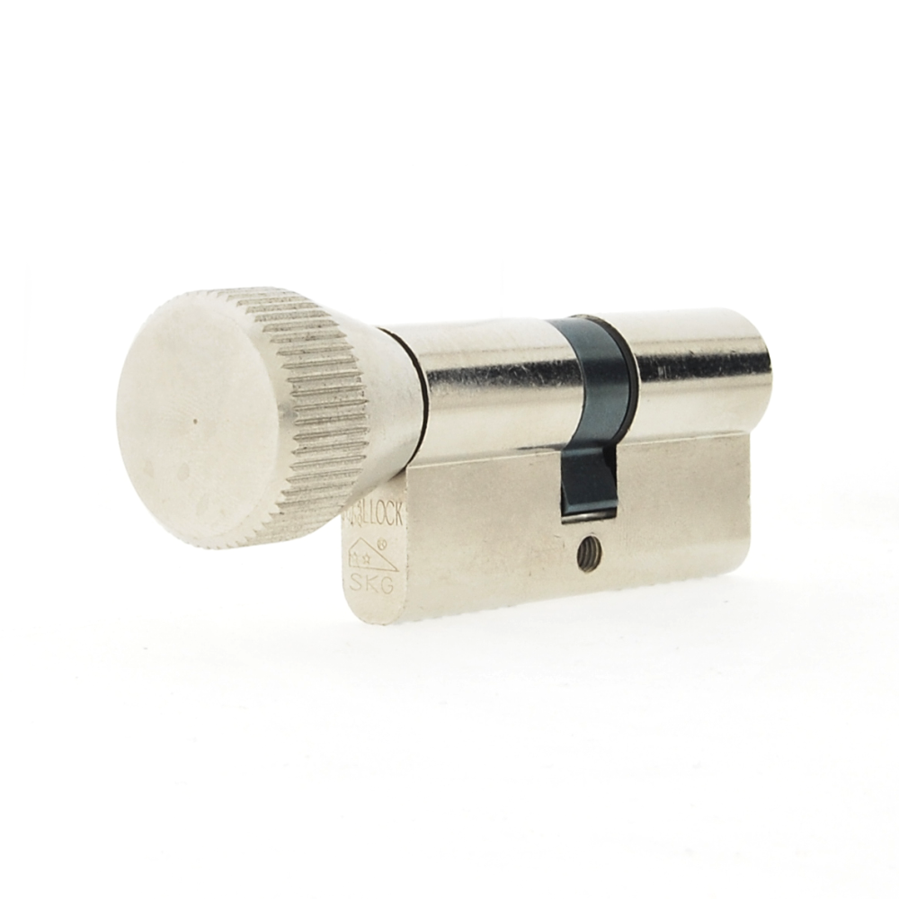 Mollock ML-163 30/30 knop euro-profielcilinder vernikkeld verschil.sl. SKG***®