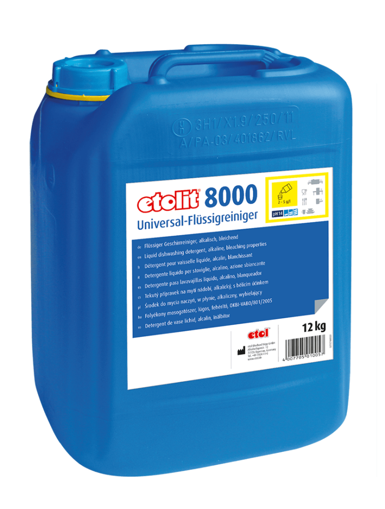 Etolit 8000 vaatwasmiddel - can 12 Kg