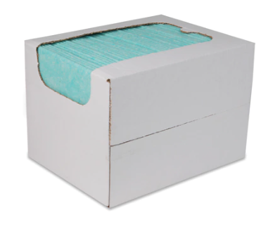 Sopdoek groen in dispenserdoos - 50 stuks