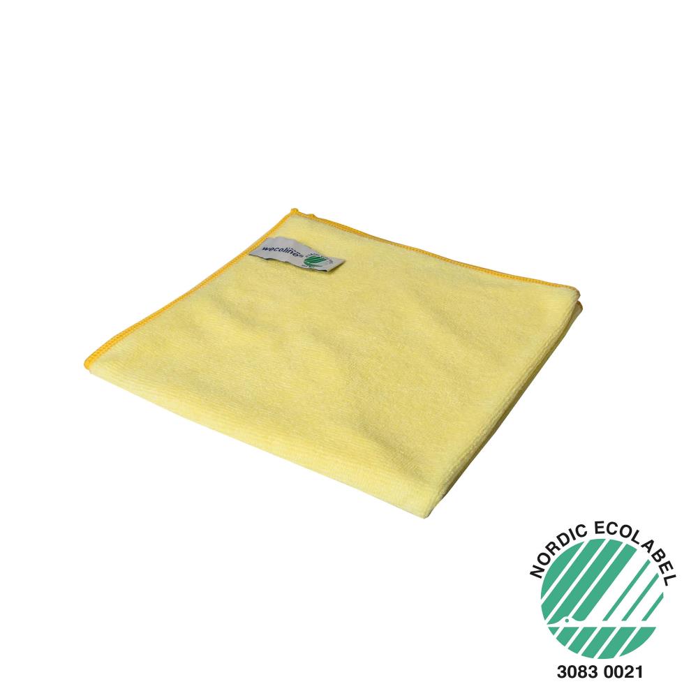 Microvezeldoek ECO geel 40 x 40 cm - 10 stuks