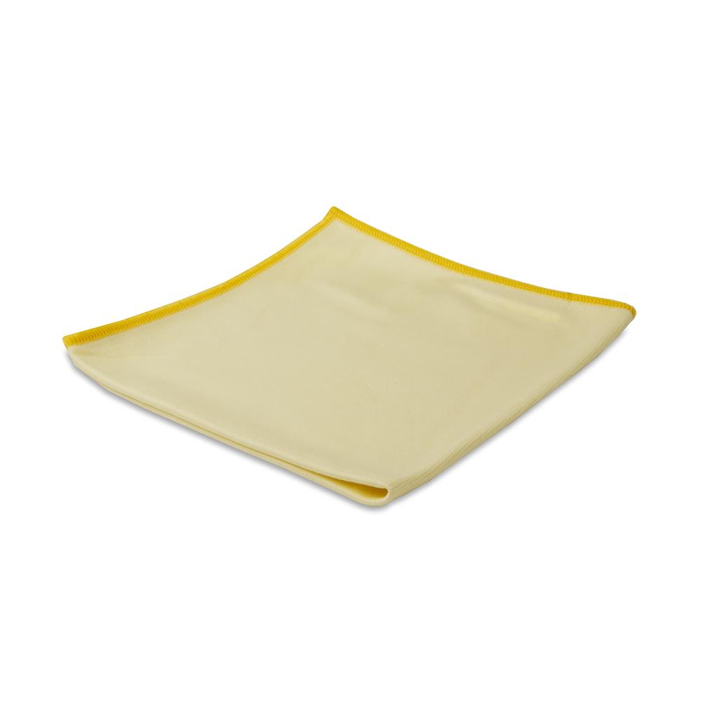 Microvezel glasdoek 40 x 40 cm geel - 10 stuks