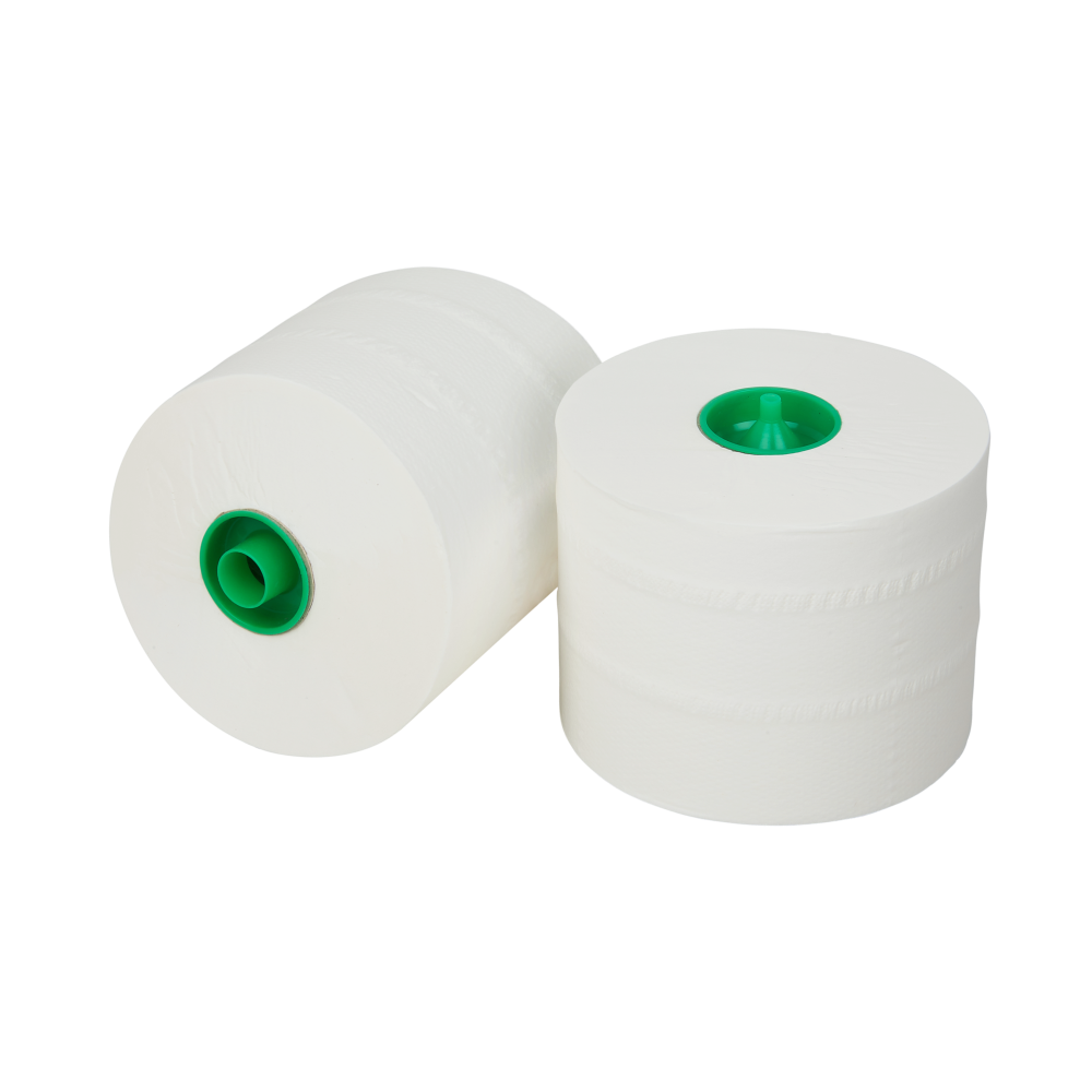 Toiletpapier met dop 2-lgs cellulose 100 mtr - 36 rollen