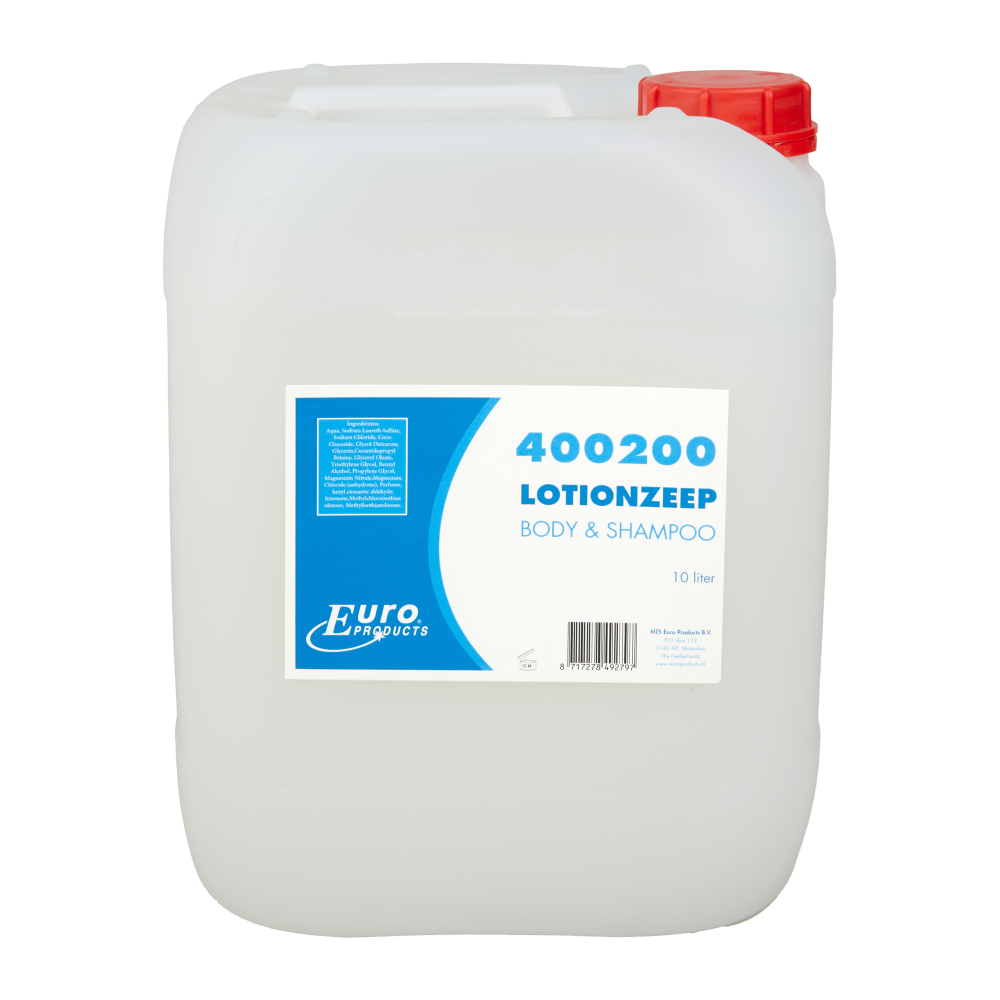 Euro hair & body shampoo de luxe - can 10 liter