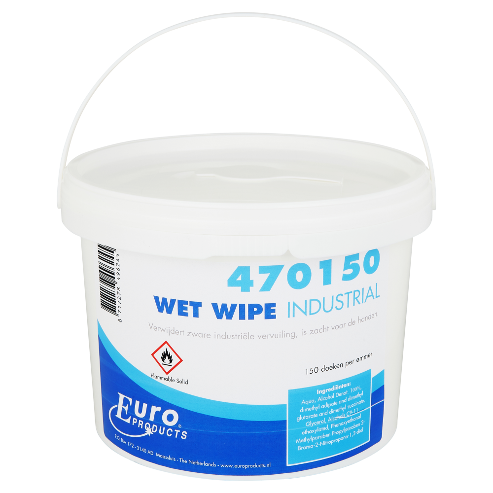 Wet Wipes Industrial - 150 doeken per emmer