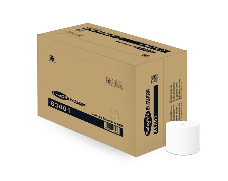 BulkySoft toiletpapier Coreless 2-laags 1000 vel (36)