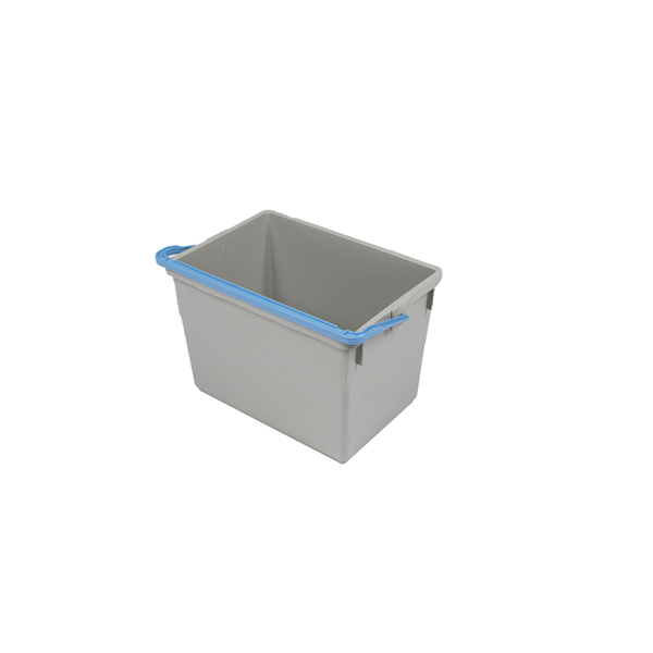 Numatic grijze emmer 10 liter - blauwe hendel