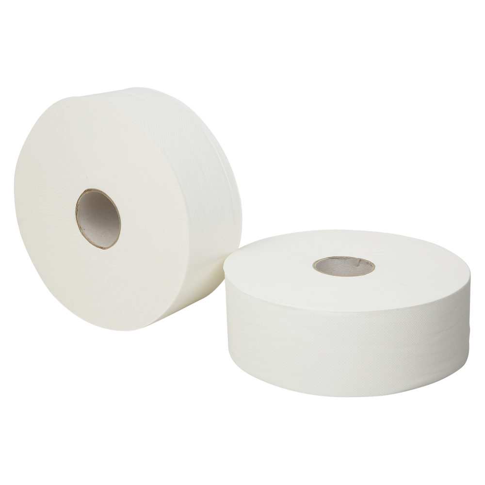 Doseer toiletpapier maxi jumbo 2-lgs cellulose - 6 rollen