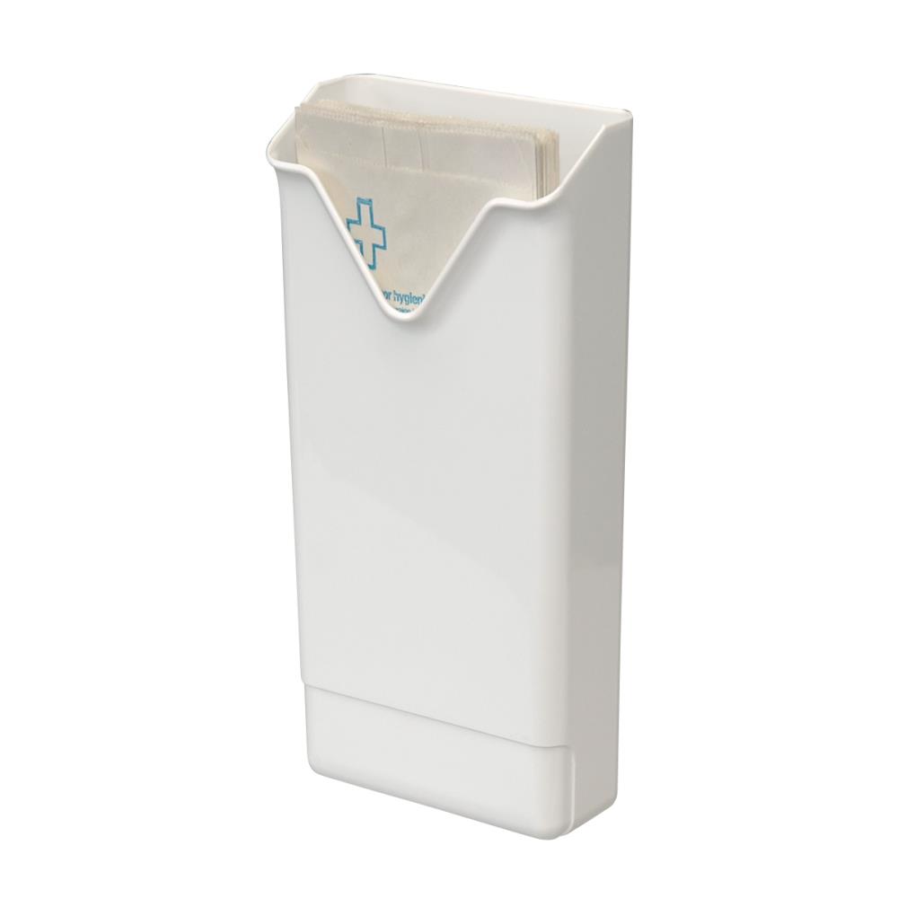 Damesverbandzakhouder wit voor papieren zakjes