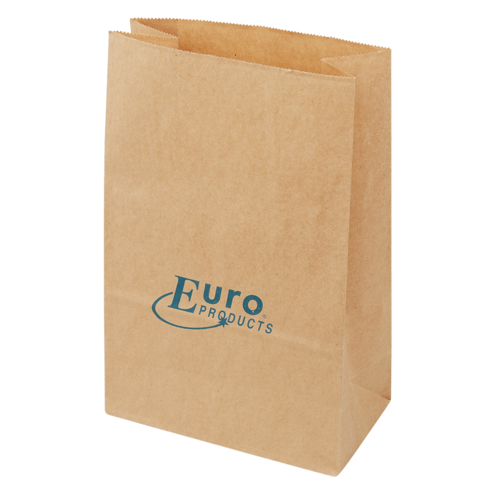 Papieren blokbodem afvalzak 30 x 20/10 cm - 250 stuks