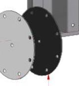 Belki Diaphragm Outer, Viton 60S, 301*