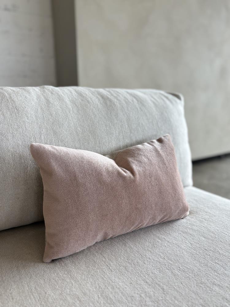 Mohair sierkussenhoes Sara blush