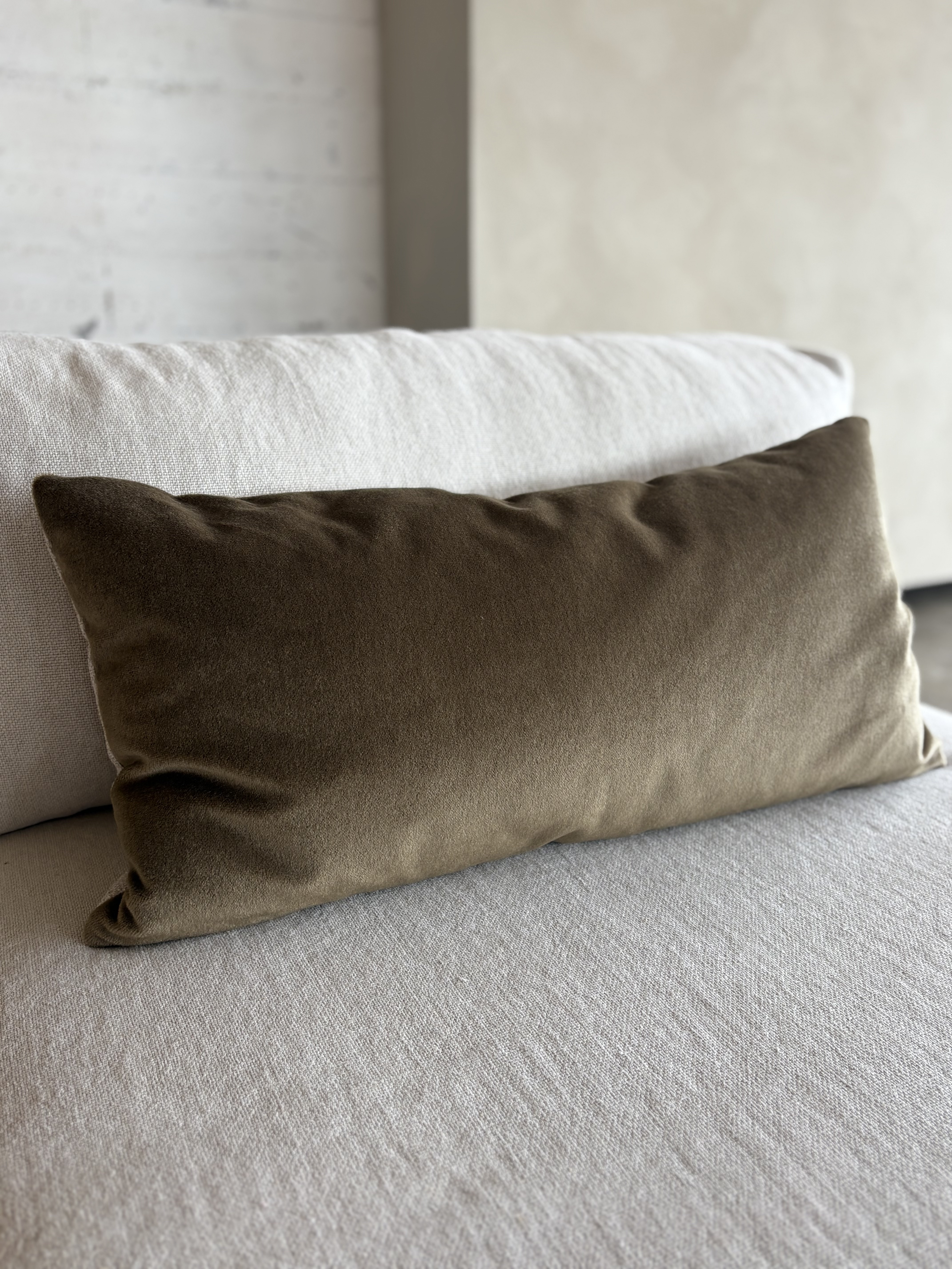 Mohair sierkussenhoes Sara tabak XL