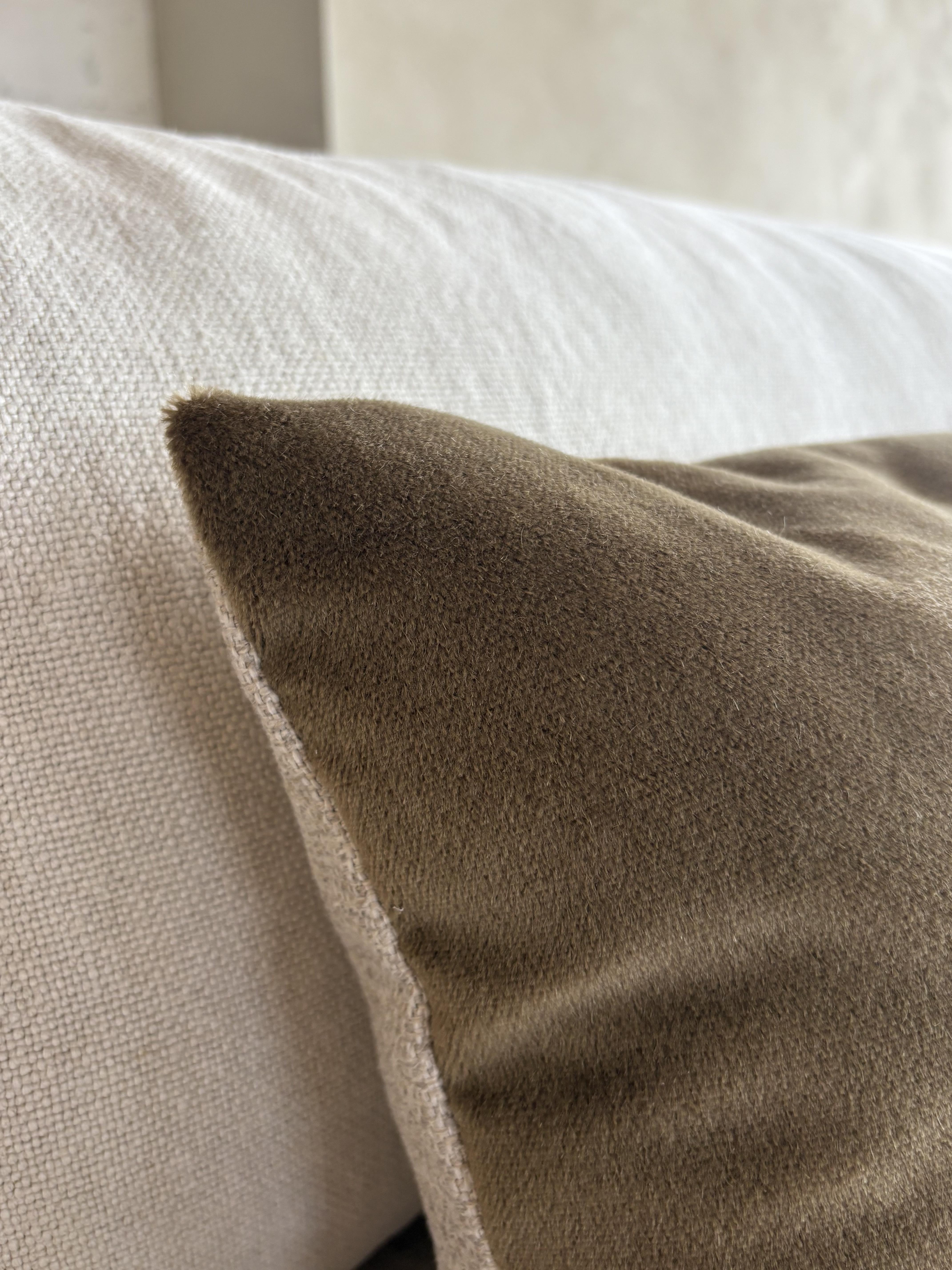 Mohair sierkussenhoes Sara tabak XL – foto 2