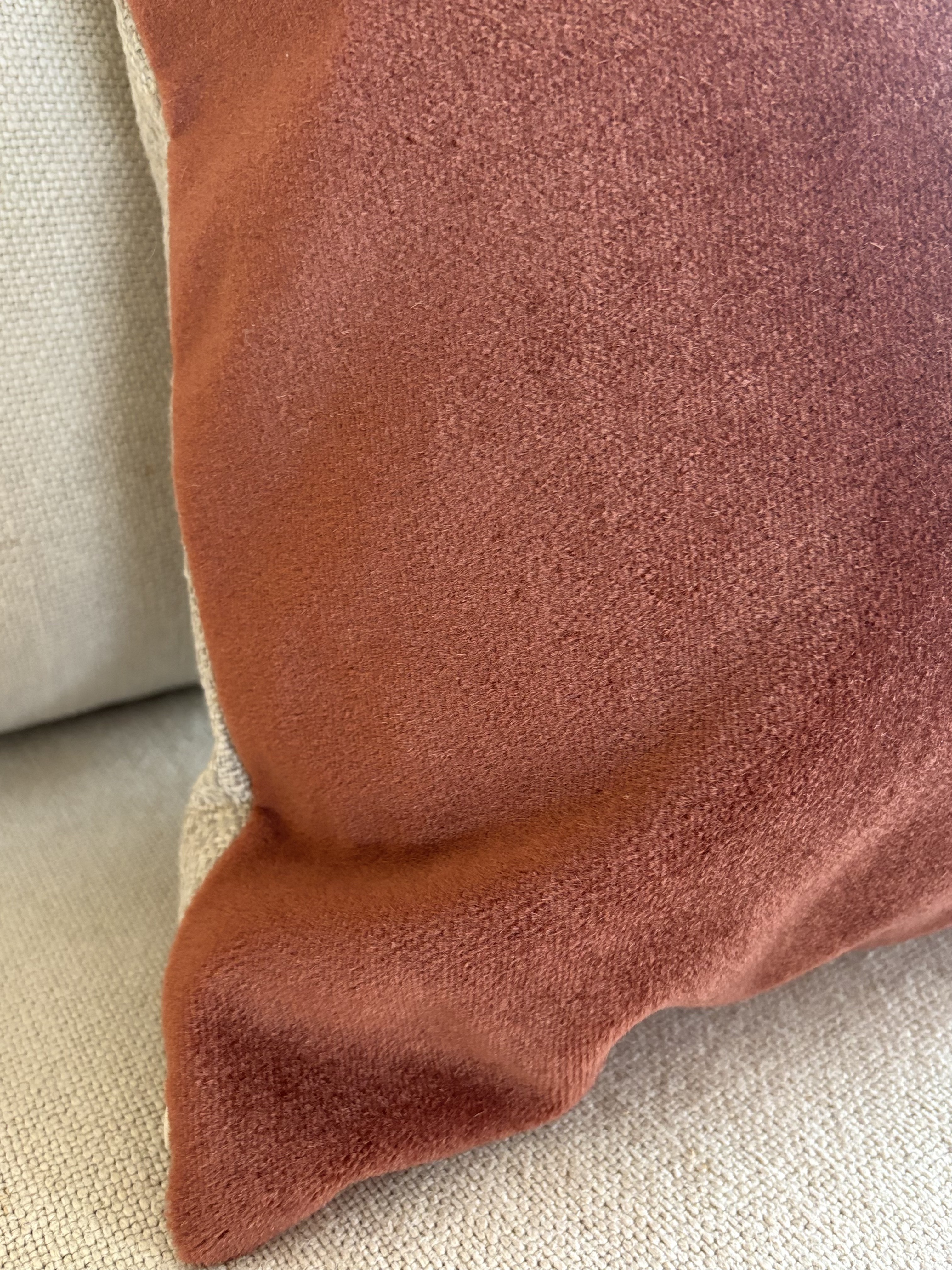 Mohair sierkussenhoes Sara terra  XL