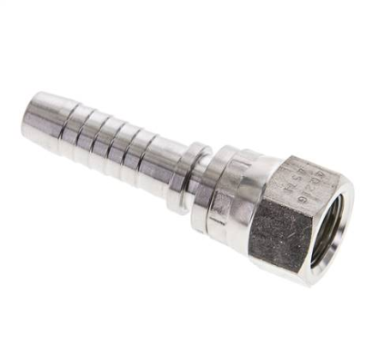 SS crimped fitting DKJ (straight), UNF 9/16"-18