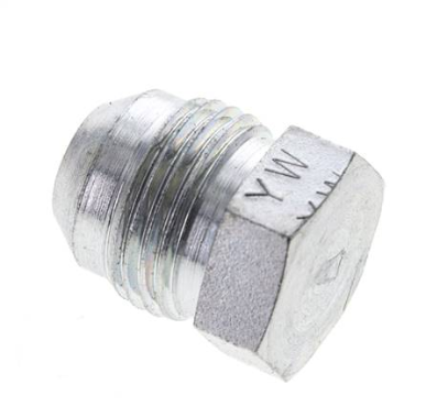 HD closing plug UNF 3/4"-16(JIC), Zinc plated steel