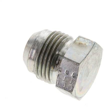 HD closing plug UNF 7/8"-14(JIC), Zinc plated steel