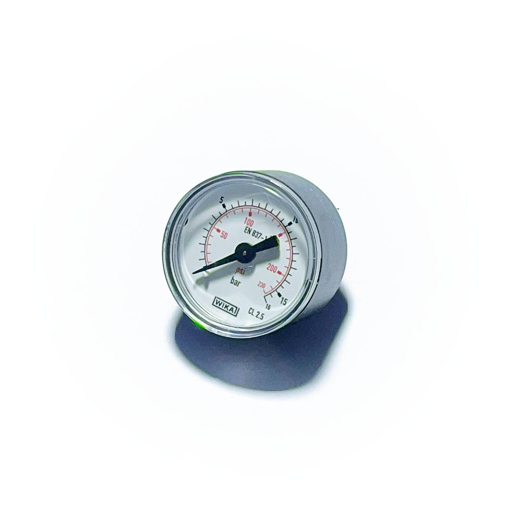 Vertical pressure gauge (KU/Ms), 40mm, 0 to 10 bar, G 1/8"