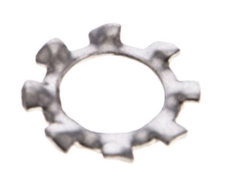 Pulley DIN 6797A, outer toothing, 8,4mm (M 8), Stainless steel