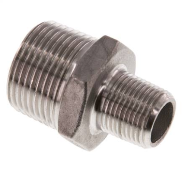 Double nipple R 3/4"-R 3/8", 1.4408