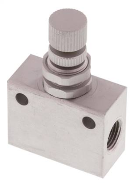 Block one-way control valve, G 1/8", compact