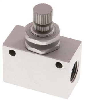 Block one-way control valve, G 3/8", compact