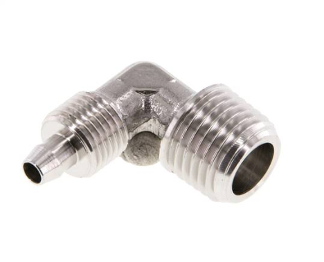 Elbow threaded piece R 1/4"-6x4mm, 1.4404 without nuts