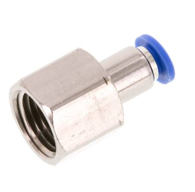 Push in fitting m. Female thread. G 1/4"-4mm, IQS standard