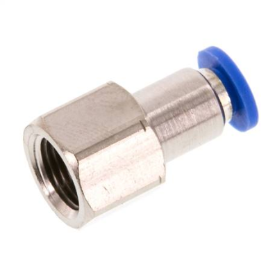 Push in fitting m. Female thread. G 1/8"-4mm, IQS standard