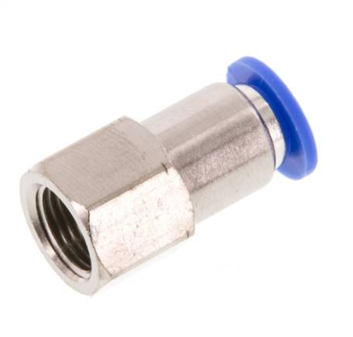 Push in fitting m. Female thread. G 1/8"-6mm, IQS standard