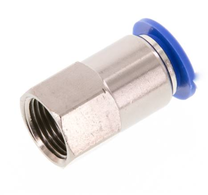 Push in fitting m. Female thread. G 3/8"-12mm, IQS standard