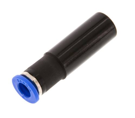 Reducer 12mm plug / push in nipple x 6mm hose, IQS standard