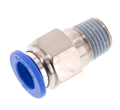 Straight push-in fitting R 1/4"mm-10mm, IQS standard