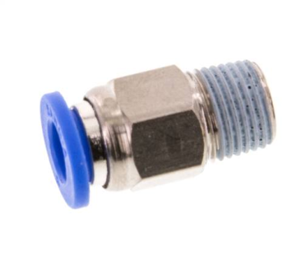 Straight push-in fitting R 1/8"mm-6mm