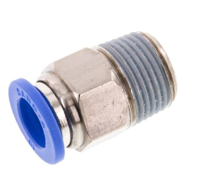 Straight push-in fitting R 3/8"mm-10mm, IQS standard