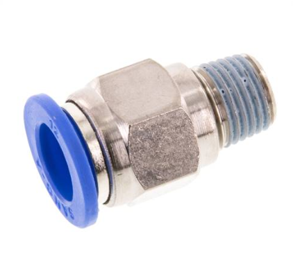 Straight push-in fitting R 3/8"mm-12mm, IQS standard