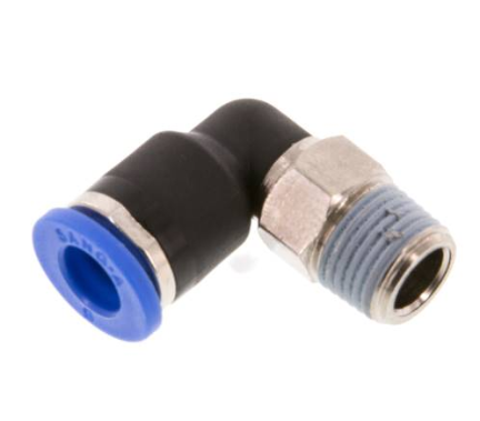 Elbow push in fitting R 1/8"-6mm